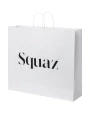Sacs & Bagagerie personnalisable 4DO Sac en papier Kraft 90-100 g/m² avec poignées torsadées, 49,5 x 14 x 44 cm