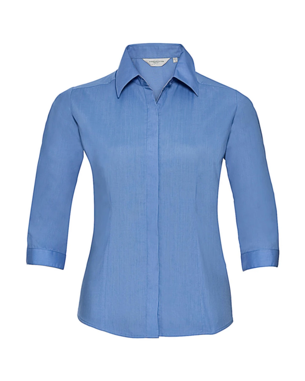 Chemises personnalisable RUSSELL 3/4 sleeve Poplin Shirt