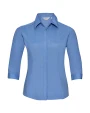 Chemises personnalisable RUSSELL 3/4 sleeve Poplin Shirt