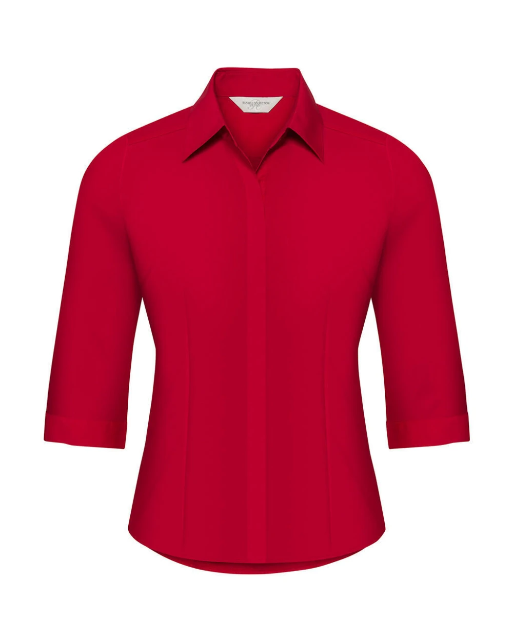 Chemises personnalisable RUSSELL 3/4 sleeve Poplin Shirt