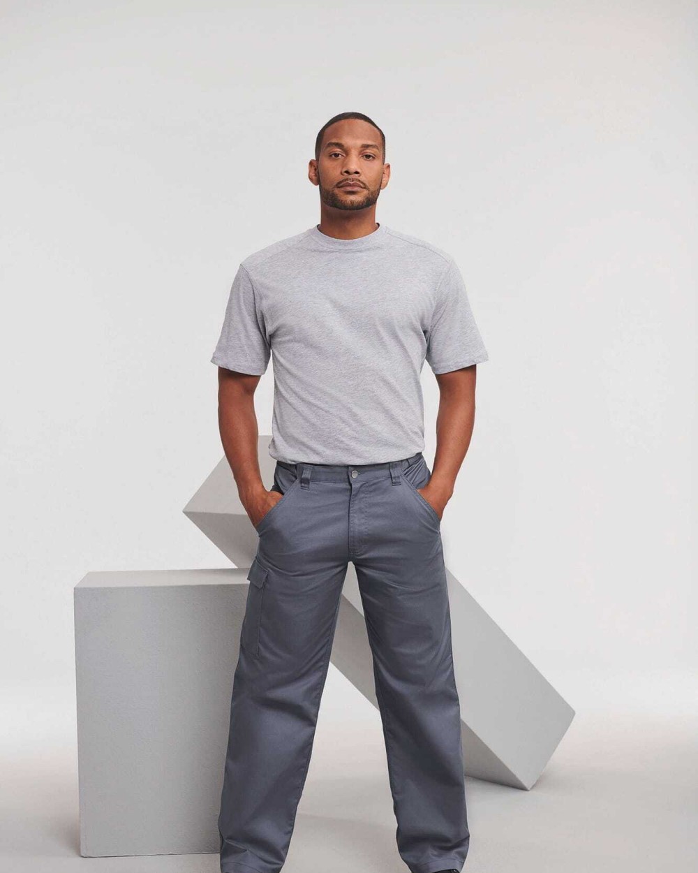 RUSSELL Polycotton Twill Trousers Hosen personalisierbar