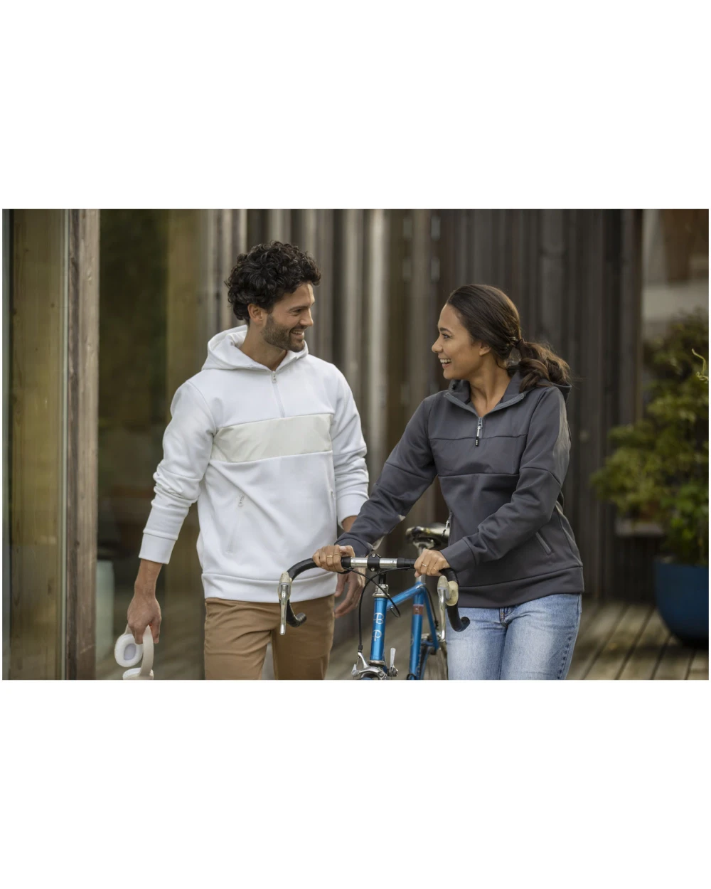 ELEVATE Sayan Kapuzenpullover mit halbem Reißverschluss für Herren Sweatshirts personalisierbar