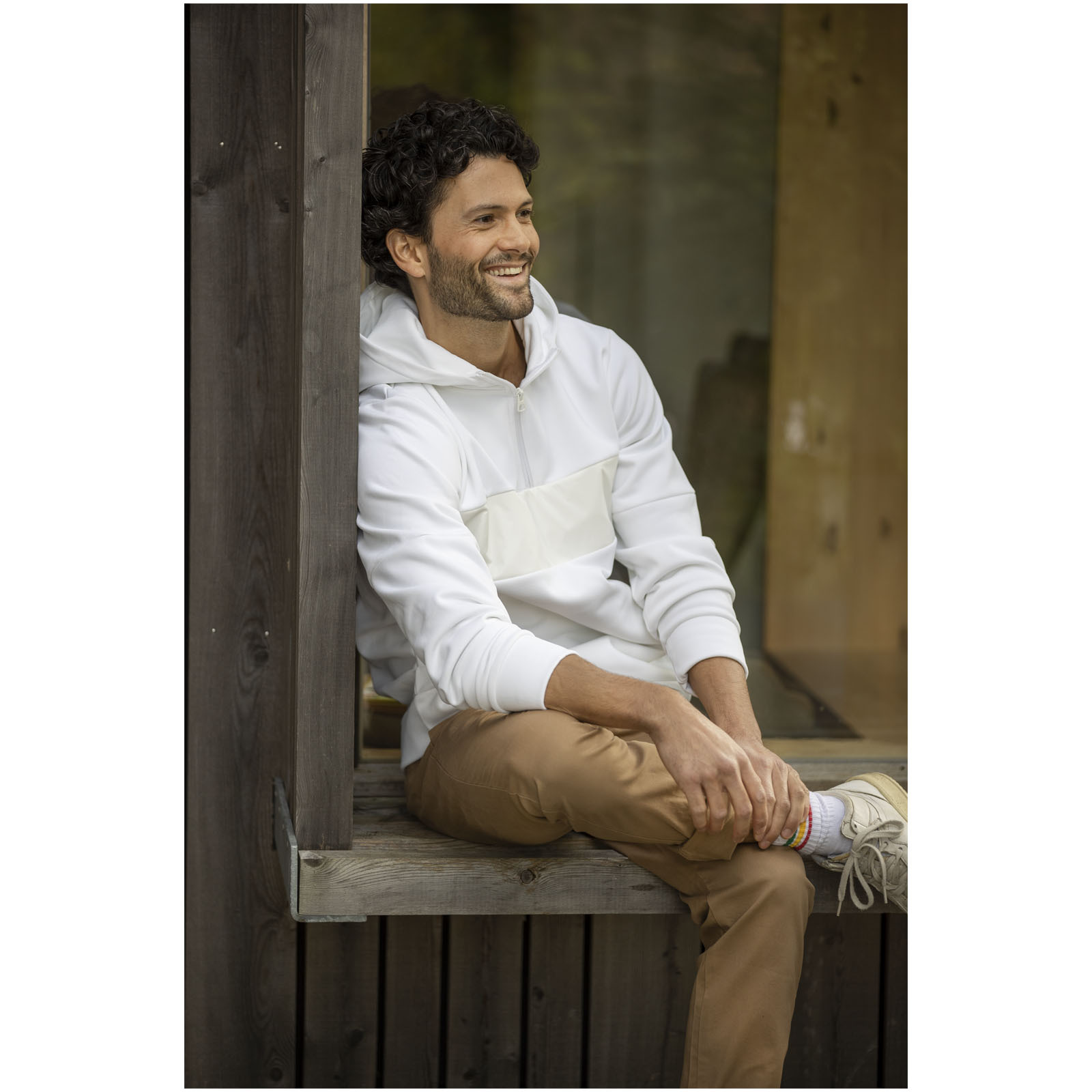 ELEVATE Sayan Kapuzenpullover mit halbem Reißverschluss für Herren Sweatshirts personalisierbar