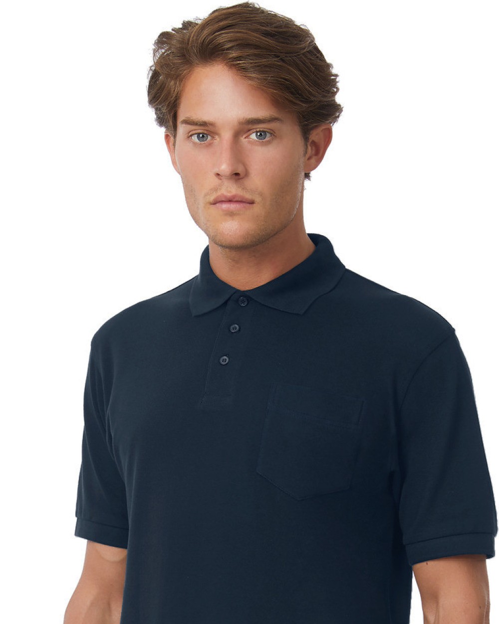 B&C SAFRAN POCKET Poloshirts personalisierbar