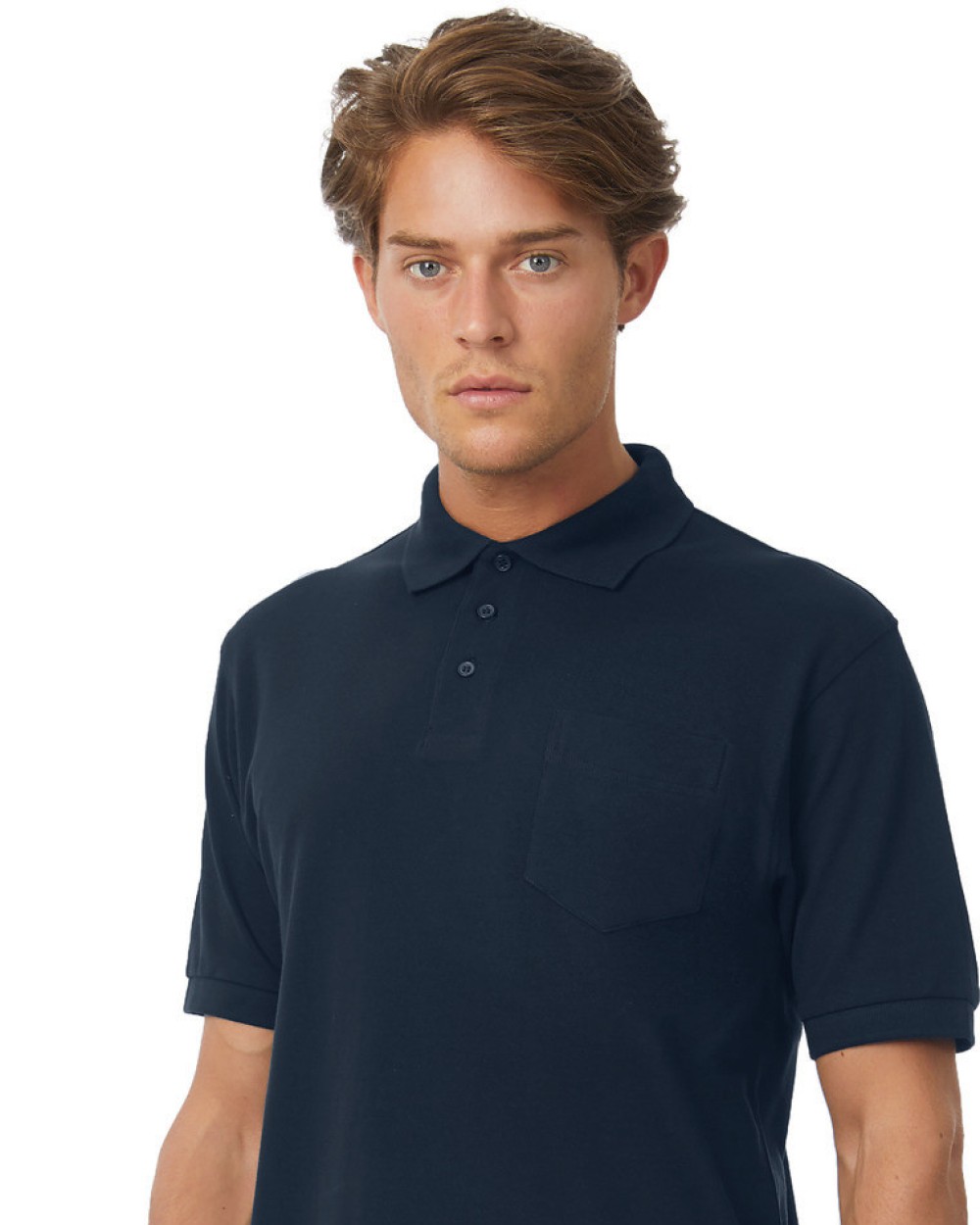 B&C SAFRAN POCKET Poloshirts personalisierbar