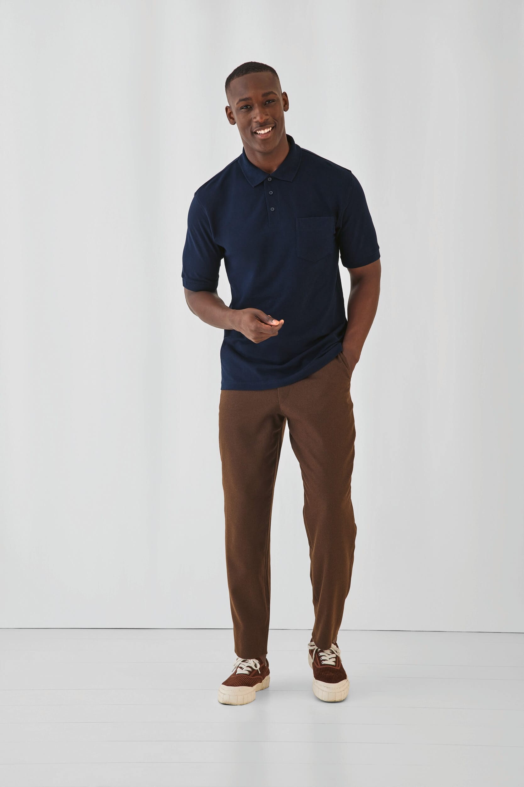 Polo's B&C SAFRAN POCKET voor bedrukking &amp; borduring