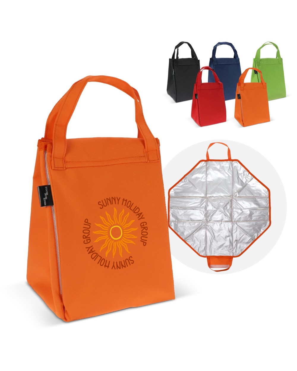 4DO Gefaltete Kühltasche und Picknickmatte Taschen personalisierbar