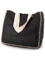 KIMOOD Sac en jute avec coutures contrastées /api/colors/370c0efc-c3c6-4a03-a9d6-97a12577f812 personnalisable