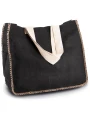KIMOOD Sac en jute avec coutures contrastées /api/colors/370c0efc-c3c6-4a03-a9d6-97a12577f812 personnalisable