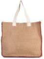 KIMOOD Sac en jute avec coutures contrastées /api/colors/268036d4-4d20-44b4-a6c6-9e5b028cd278 personnalisable