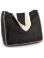 KIMOOD Sac en jute avec coutures contrastées /api/colors/370c0efc-c3c6-4a03-a9d6-97a12577f812 personnalisable