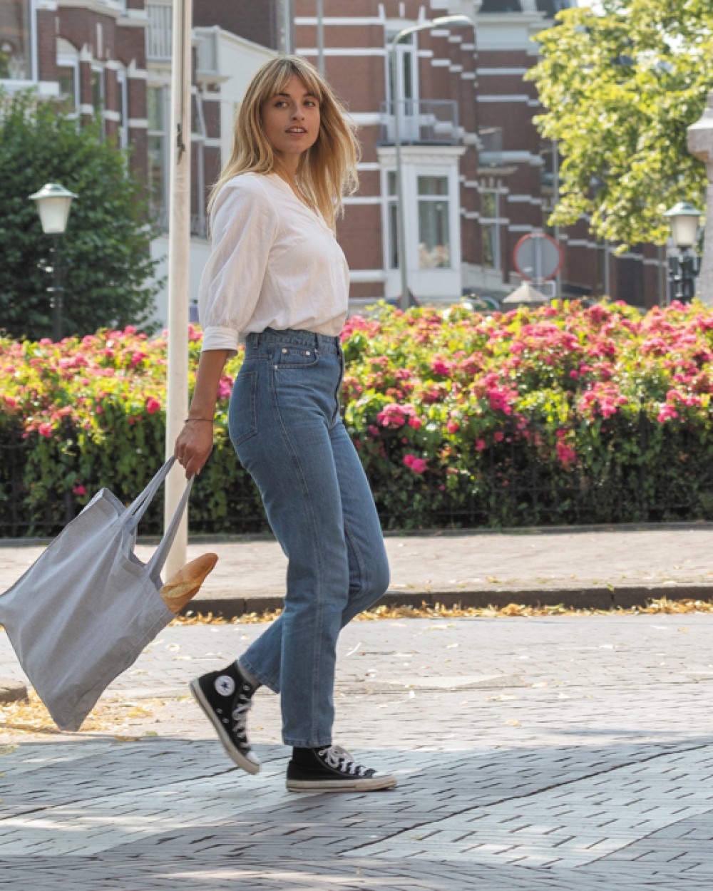 Sacs & Bagagerie personnalisable 4DO Sac tote en coton recyclé avec soufflet Impact AWARE™