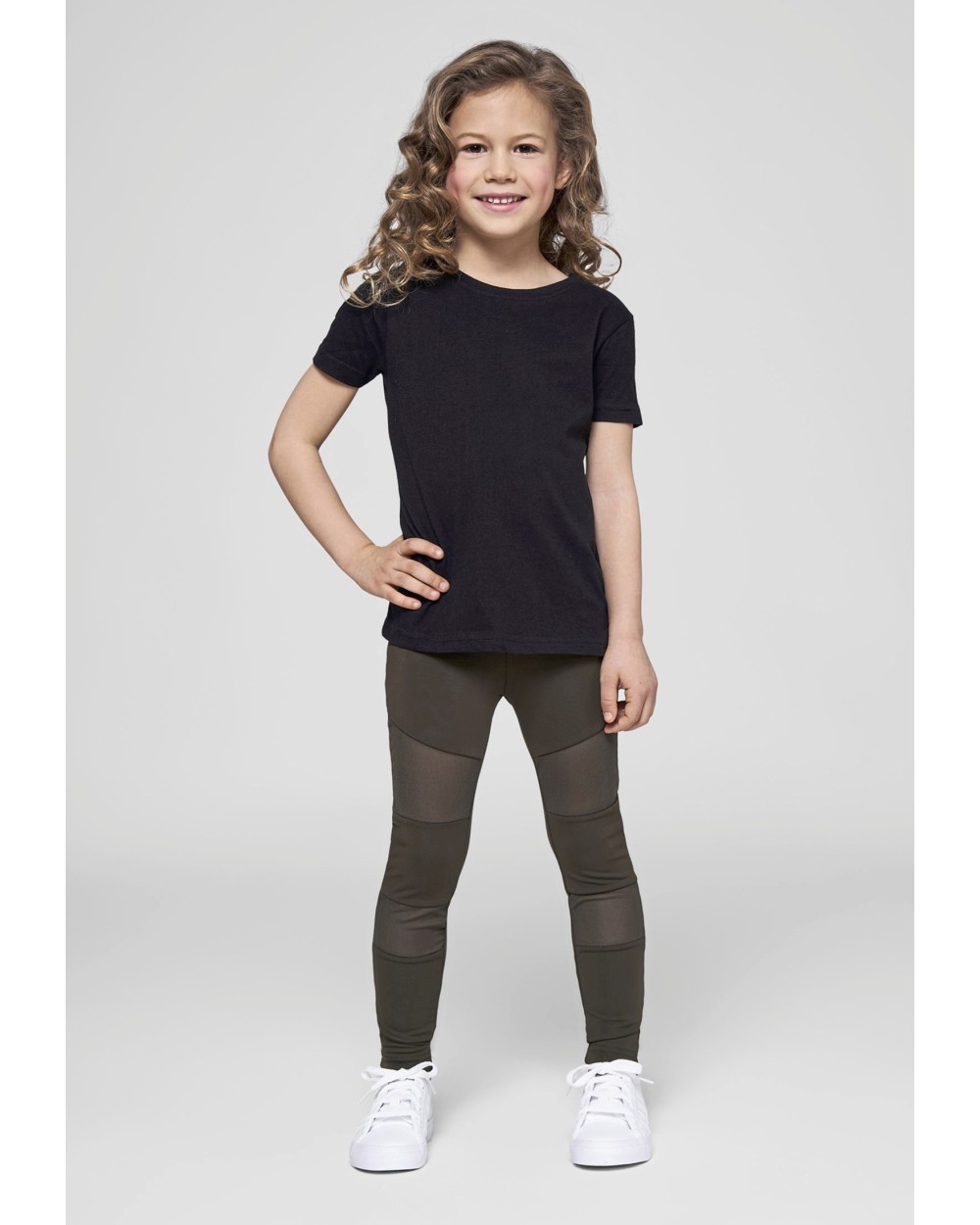 BUILD YOUR BRAND Girls Short Sleeve Tee T-Shirts personalisierbar