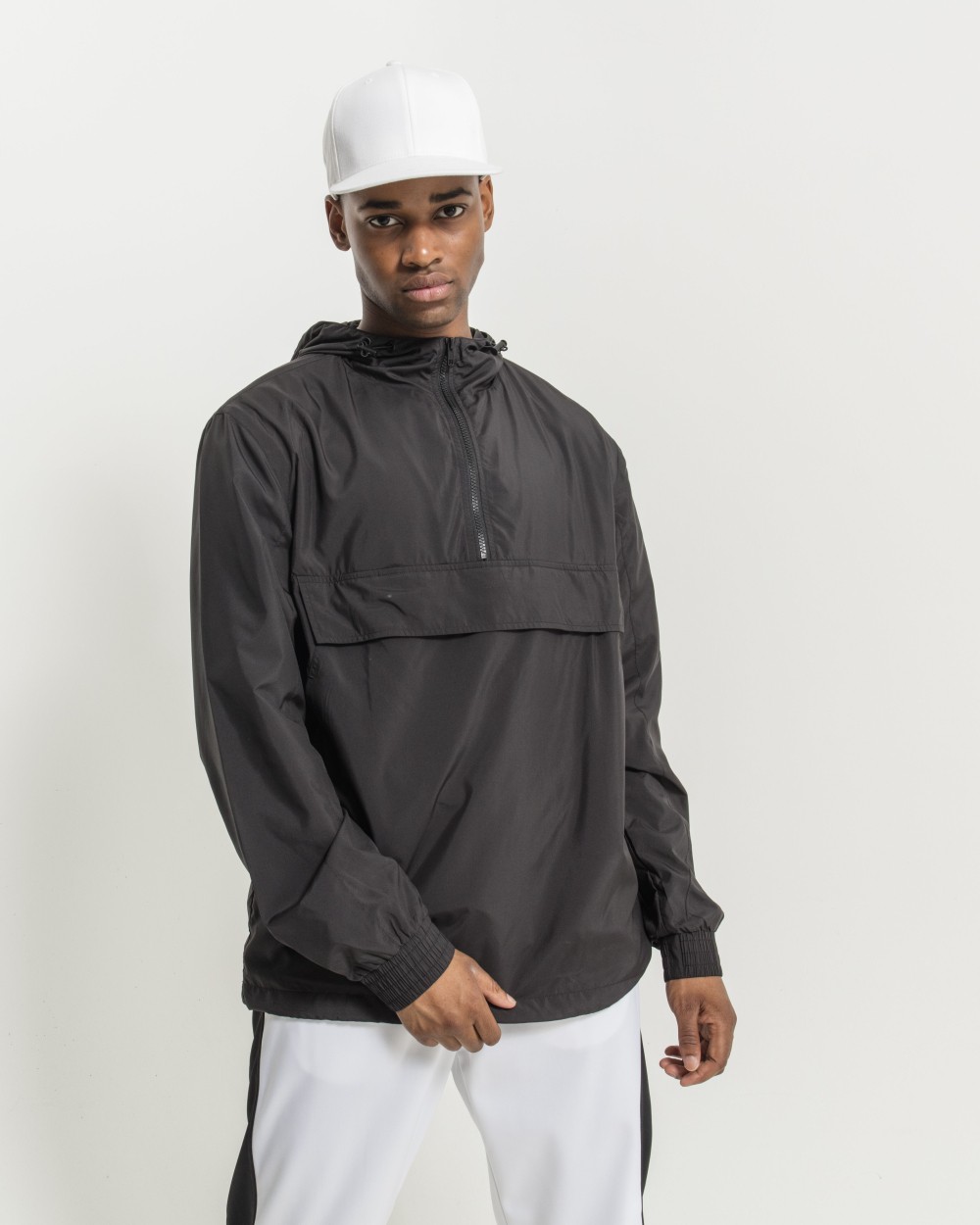Jassen BUILD YOUR BRAND BASIC PULL OVER JACKET voor bedrukking &amp; borduring