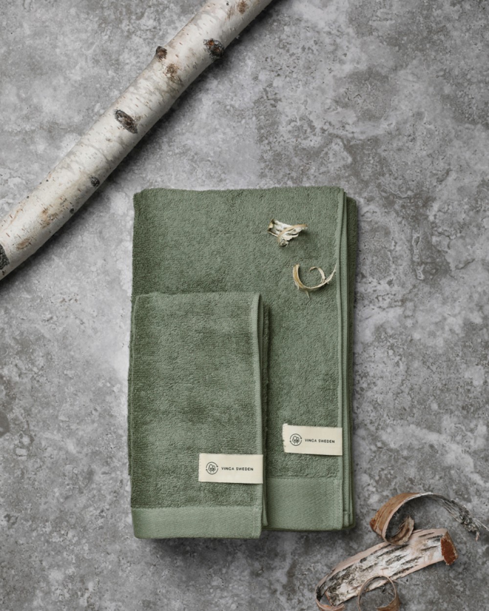 Produits éponges personnalisable VINGA VINGA Serviette Birch 70x140