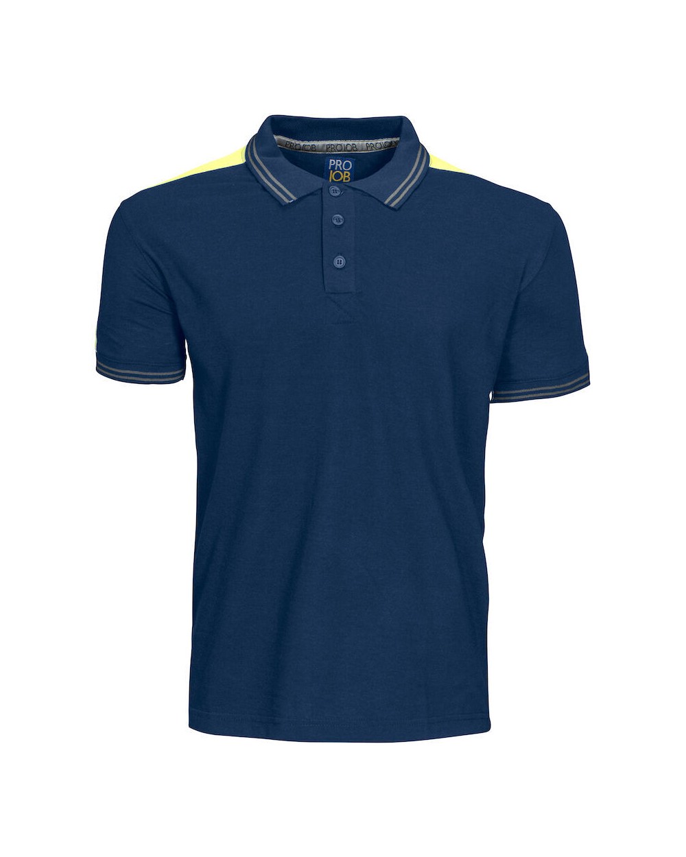 Polo's PROJOB 2018 POLO MET FLUO INZETSTUKKEN voor bedrukking &amp; borduring