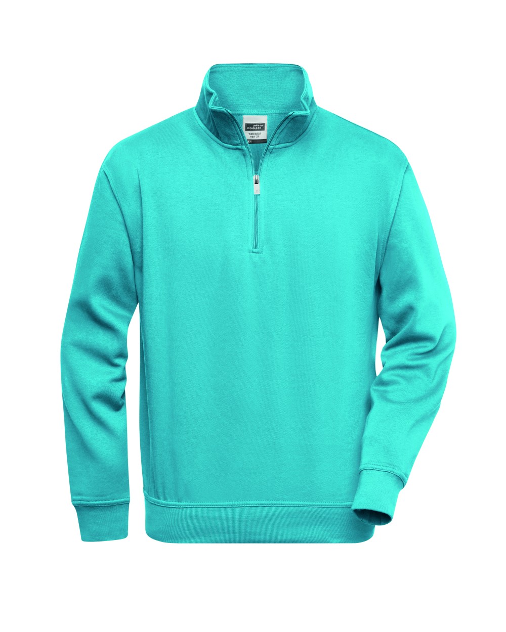 Sweat-shirts personnalisable JAMES & NICHOLSON Workwear Half Zip Sweat