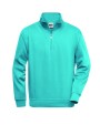 Sweat-shirts personnalisable JAMES & NICHOLSON Workwear Half Zip Sweat