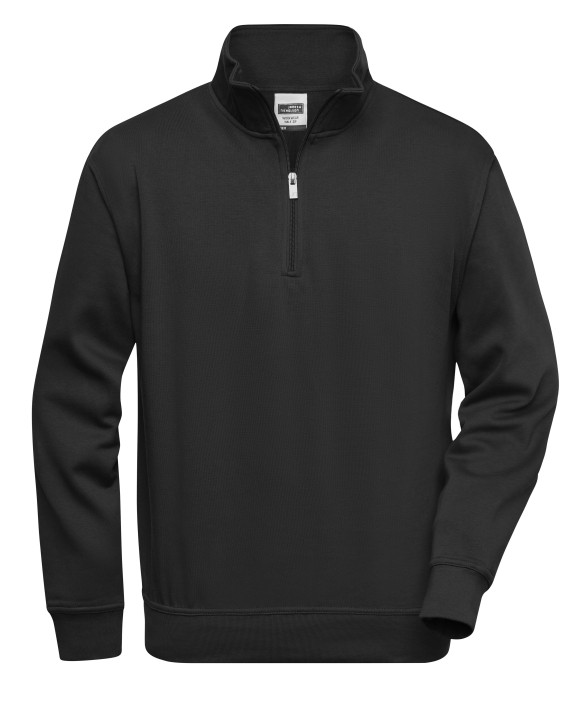 Sweat-shirts personnalisable JAMES & NICHOLSON Workwear Half Zip Sweat