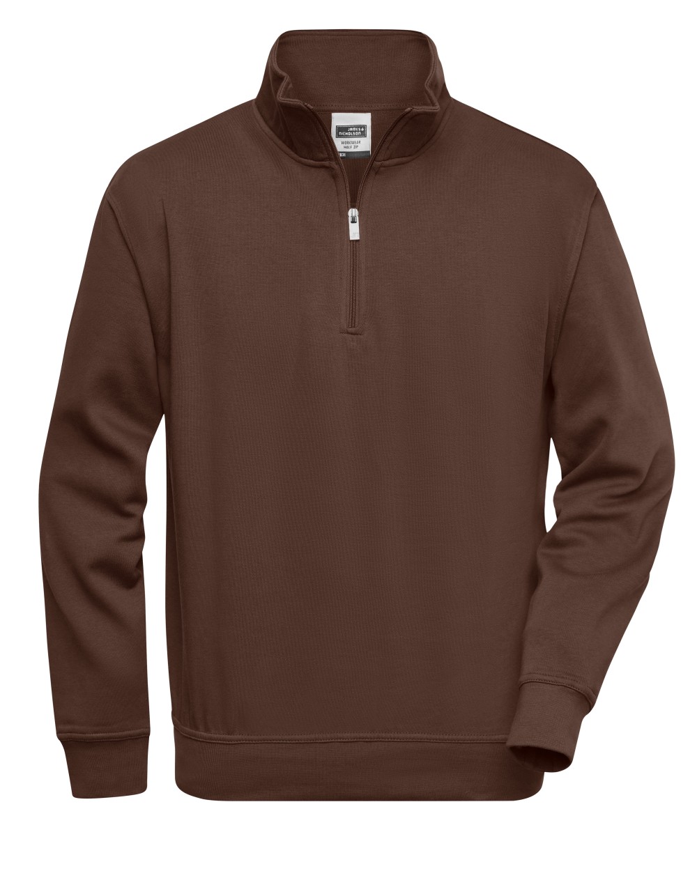 Sweat-shirts personnalisable JAMES & NICHOLSON Workwear Half Zip Sweat