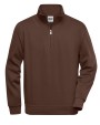Sweat-shirts personnalisable JAMES & NICHOLSON Workwear Half Zip Sweat