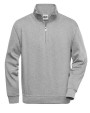 Sweat-shirts personnalisable JAMES & NICHOLSON Workwear Half Zip Sweat