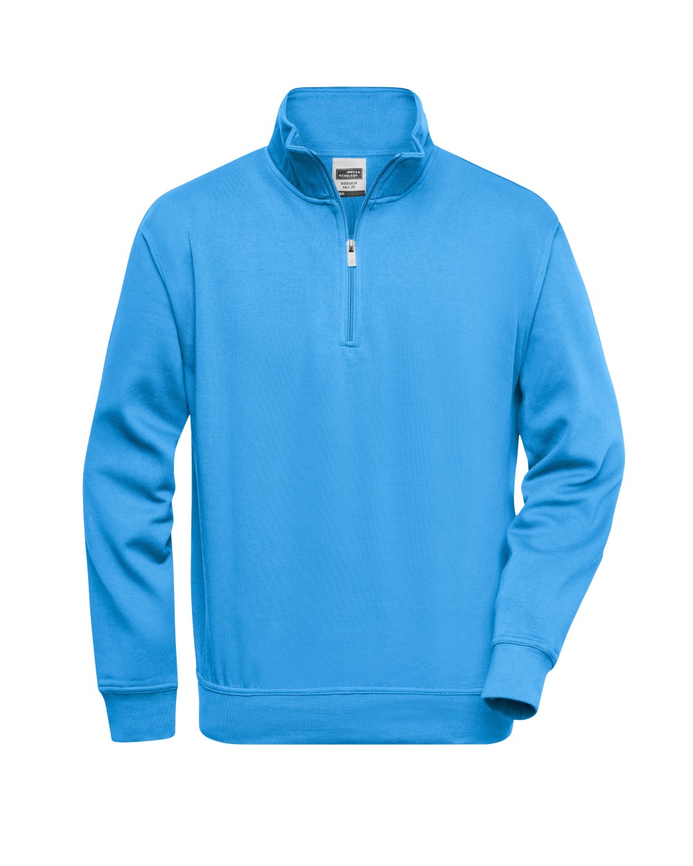 Sweat-shirts personnalisable JAMES & NICHOLSON Workwear Half Zip Sweat