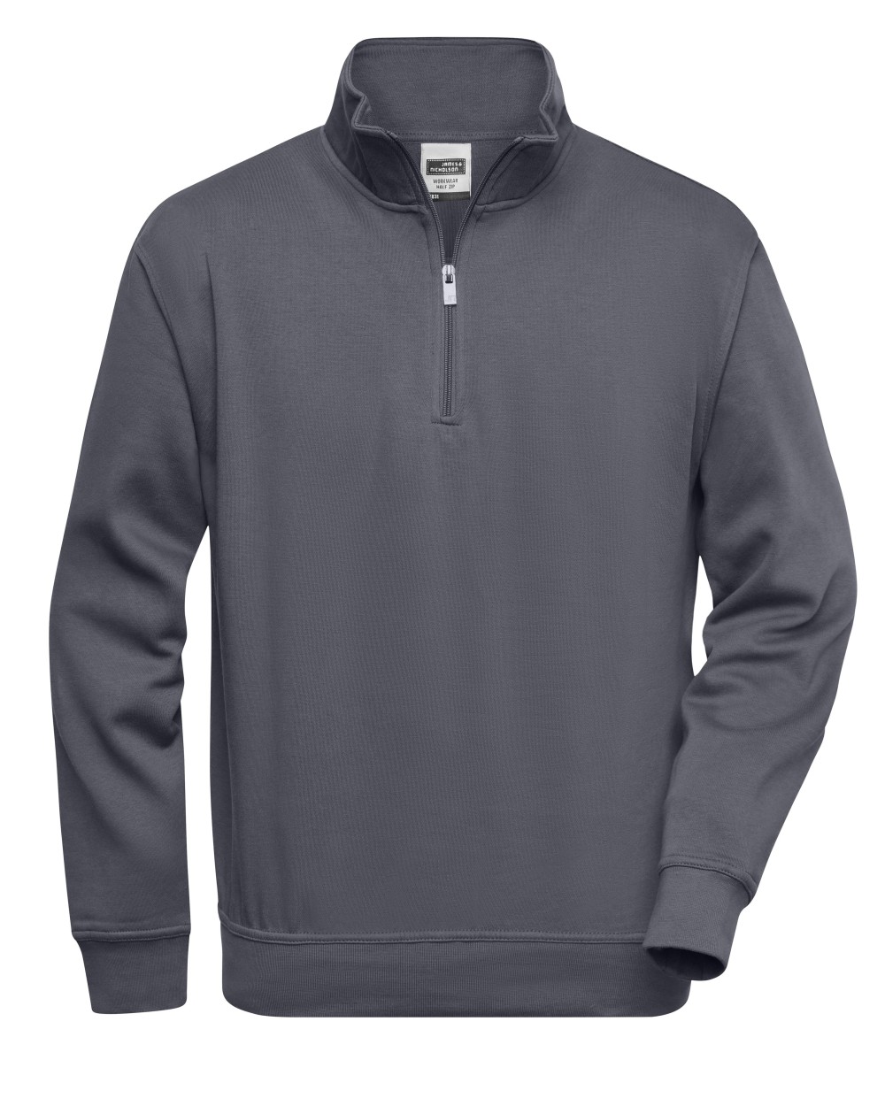 JAMES & NICHOLSON Workwear Half Zip Sweat Sweatshirts personalisierbar