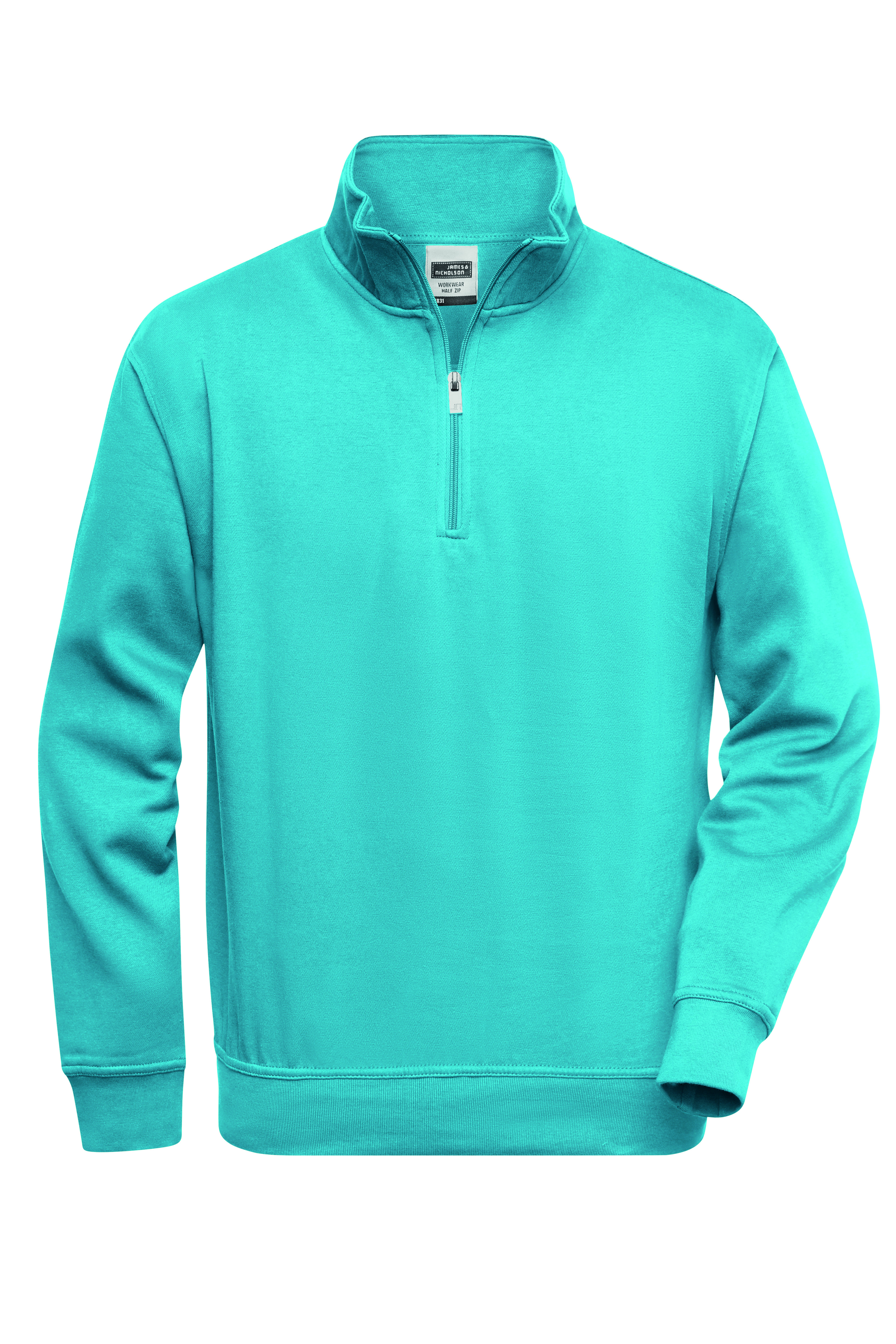 Sweaters & hoodies JAMES & NICHOLSON Workwear Half Zip Sweat voor bedrukking &amp; borduring