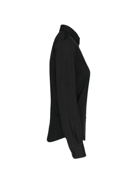 KARIBAN Chemise popeline manches longues femme /api/colors/b9fdad4a-5e94-45cb-8c03-c08b349b28c3 personnalisable
