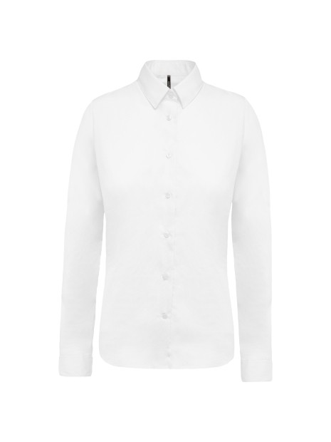 KARIBAN Chemise popeline manches longues femme /api/colors/7a92cd2d-10d2-40b4-928b-296bb7487506 personnalisable