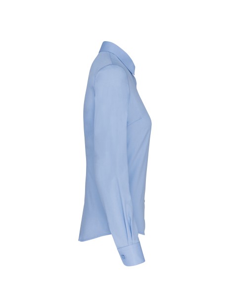 KARIBAN Chemise popeline manches longues femme /api/colors/7cd11260-06e9-4679-96ce-f0c0cca5092d personnalisable