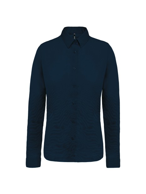 KARIBAN Chemise popeline manches longues femme /api/colors/b68891a9-1d28-4f7a-8deb-775c45027afd personnalisable