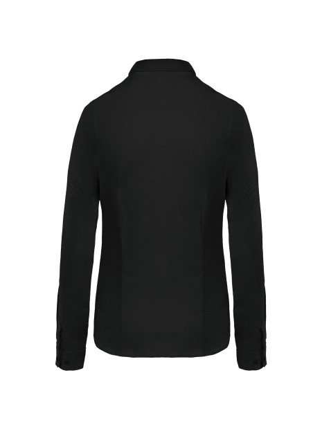 KARIBAN Chemise popeline manches longues femme /api/colors/b9fdad4a-5e94-45cb-8c03-c08b349b28c3 personnalisable