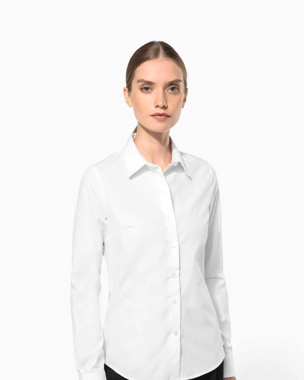 Chemises personnalisable KARIBAN Chemise popeline manches longues femme