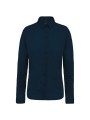 KARIBAN Chemise popeline manches longues femme /api/colors/b68891a9-1d28-4f7a-8deb-775c45027afd personnalisable