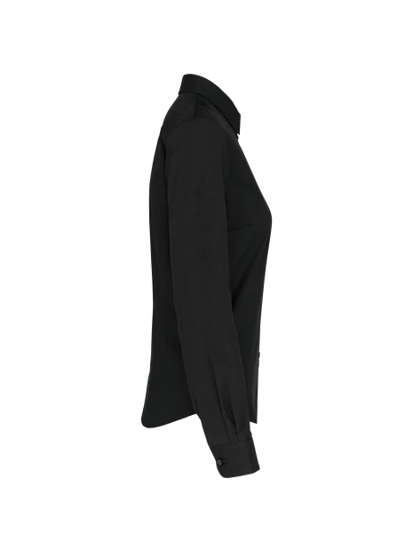 KARIBAN Chemise popeline manches longues femme /api/colors/b9fdad4a-5e94-45cb-8c03-c08b349b28c3 personnalisable