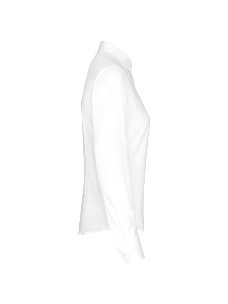 KARIBAN Chemise popeline manches longues femme /api/colors/7a92cd2d-10d2-40b4-928b-296bb7487506 personnalisable