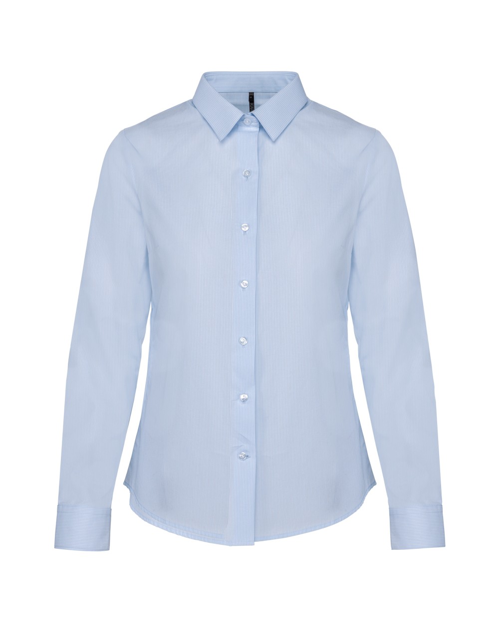 Hemden KARIBAN Damesblouse in popeline met lange mouwen voor bedrukking &amp; borduring