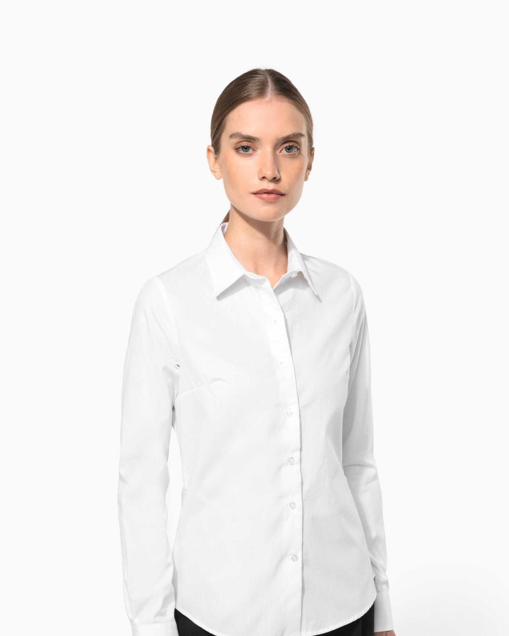 Chemises personnalisable KARIBAN Chemise popeline manches longues femme