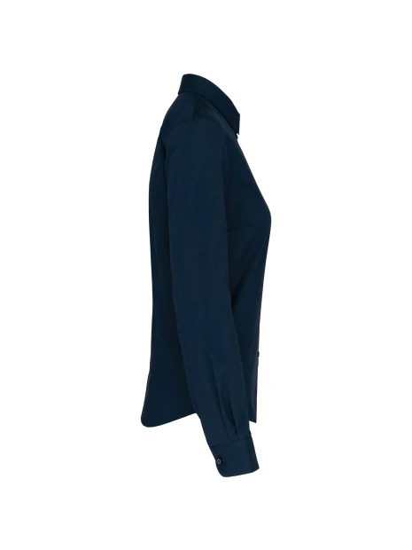 KARIBAN Chemise popeline manches longues femme /api/colors/b68891a9-1d28-4f7a-8deb-775c45027afd personnalisable