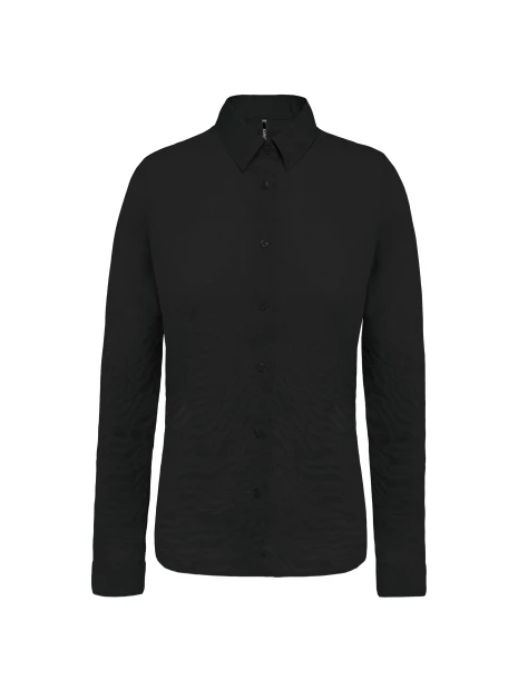KARIBAN Chemise popeline manches longues femme /api/colors/b9fdad4a-5e94-45cb-8c03-c08b349b28c3 personnalisable