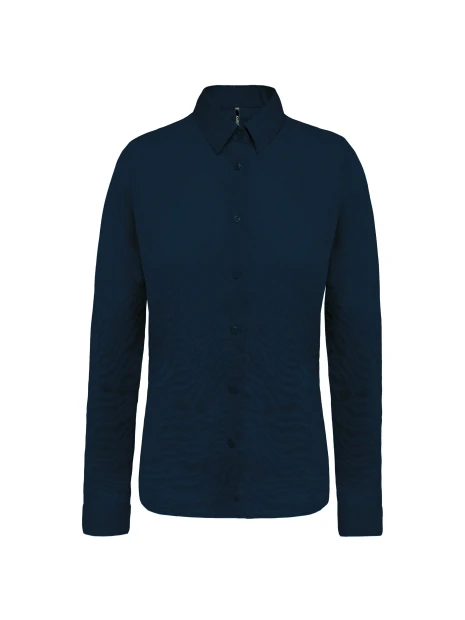 KARIBAN Chemise popeline manches longues femme /api/colors/b68891a9-1d28-4f7a-8deb-775c45027afd personnalisable