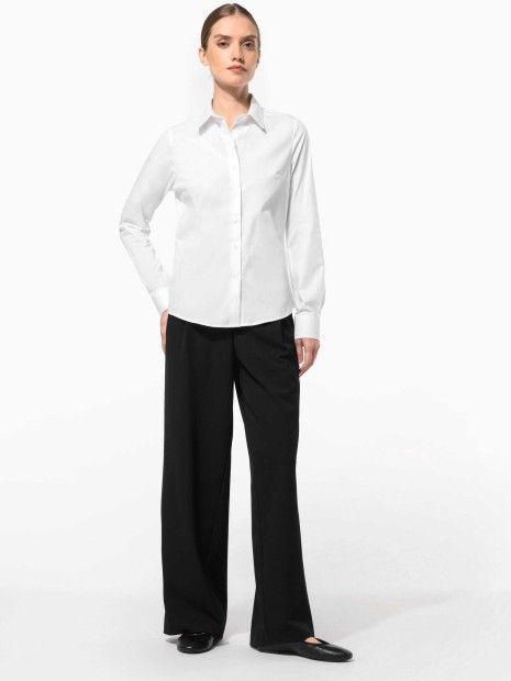 Chemises à personnaliser KARIBAN Chemise popeline manches longues femme 
