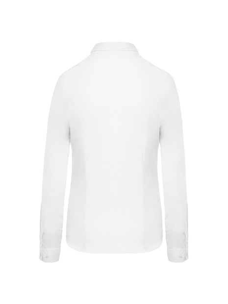 KARIBAN Chemise popeline manches longues femme /api/colors/7a92cd2d-10d2-40b4-928b-296bb7487506 personnalisable