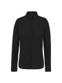 KARIBAN Chemise popeline manches longues femme /api/colors/b9fdad4a-5e94-45cb-8c03-c08b349b28c3 personnalisable