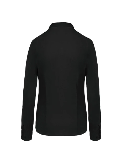 KARIBAN Chemise popeline manches longues femme /api/colors/b9fdad4a-5e94-45cb-8c03-c08b349b28c3 personnalisable