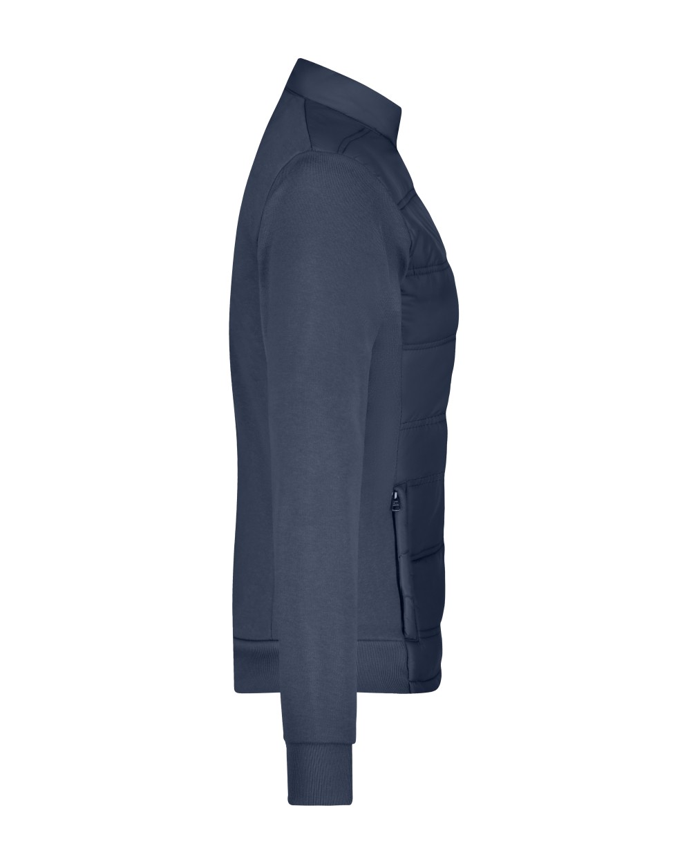 JAMES & NICHOLSON Ladies' Hybrid Sweat Jacket Jacken personalisierbar