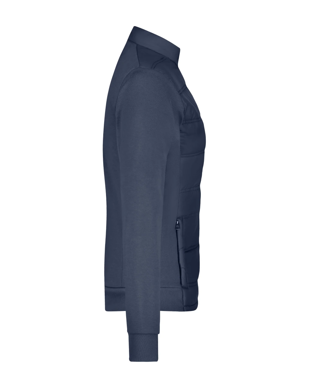 JAMES & NICHOLSON Ladies' Hybrid Sweat Jacket Jacken personalisierbar