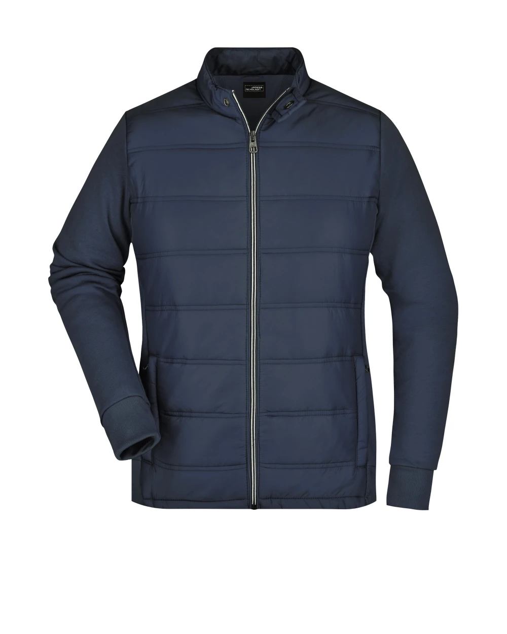 JAMES & NICHOLSON Ladies' Hybrid Sweat Jacket Jacken personalisierbar